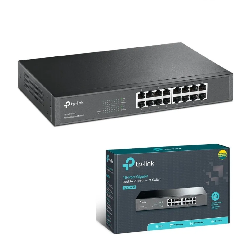 TP-LINK SWITCH 16 PORT GIGABIT TL-SG1016D