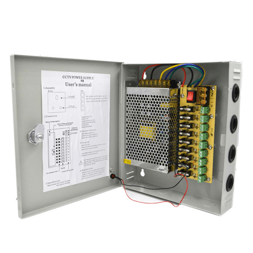 CCTV POWER SUPPLY BOX 12V 10A