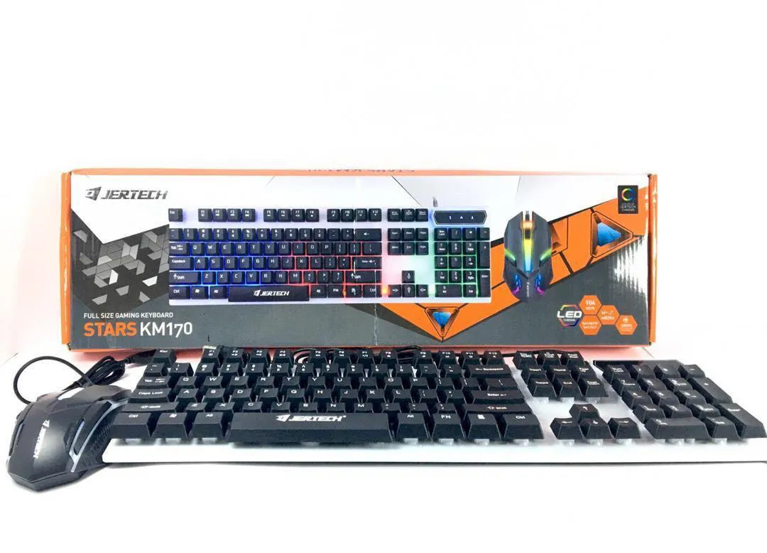 JERTECH GAMING KEYBOARD AND MOUSE KM170