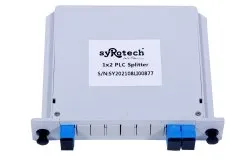 FIBER OPTIC PLC SPLITTER SC/UPC 1*2 WAY BLUE