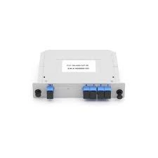 FIBER OPTIC  PLC SPLITTER SC/UPC 1*4 WAY BLUE