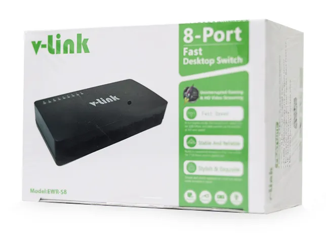 V-LINK SWITCH 8 PORT 10/100MBPS VL-SF08