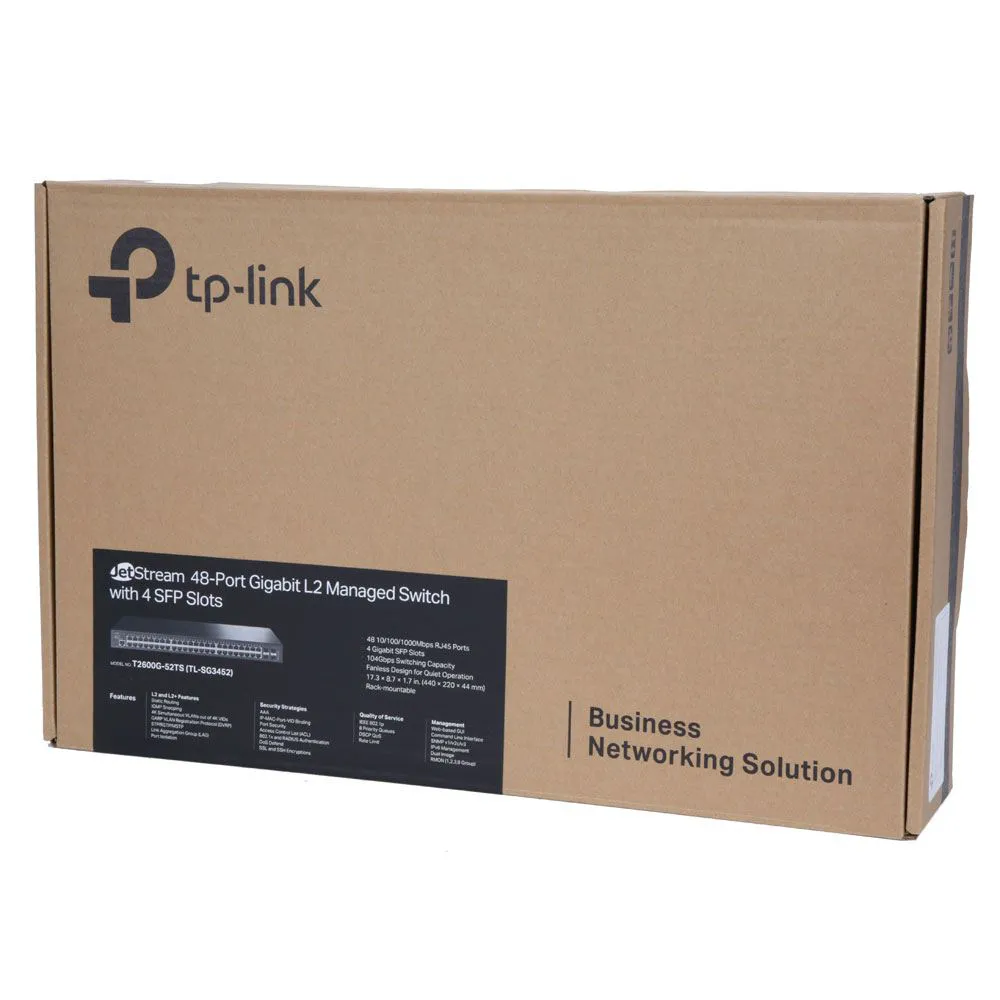 TP-LINK SWITCH 24 PORT GIGABIT L2+MANAGED WITH 4-SFP SLOTS TL-SG3428