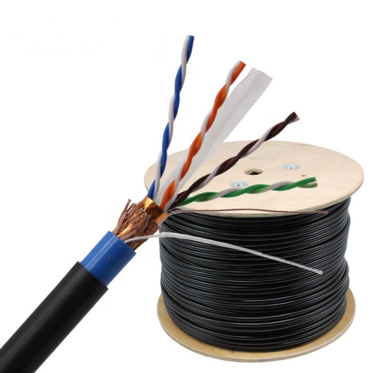 NCTS NETWORK CABLE CAT6 305M DOUBLE SHIELDED OUTDOOR