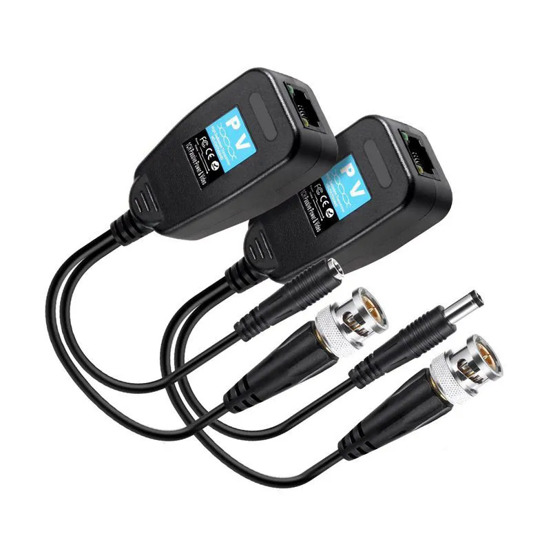 CABLE VIDEO BALUN WITH POWER CONNECTOR AND RJ45