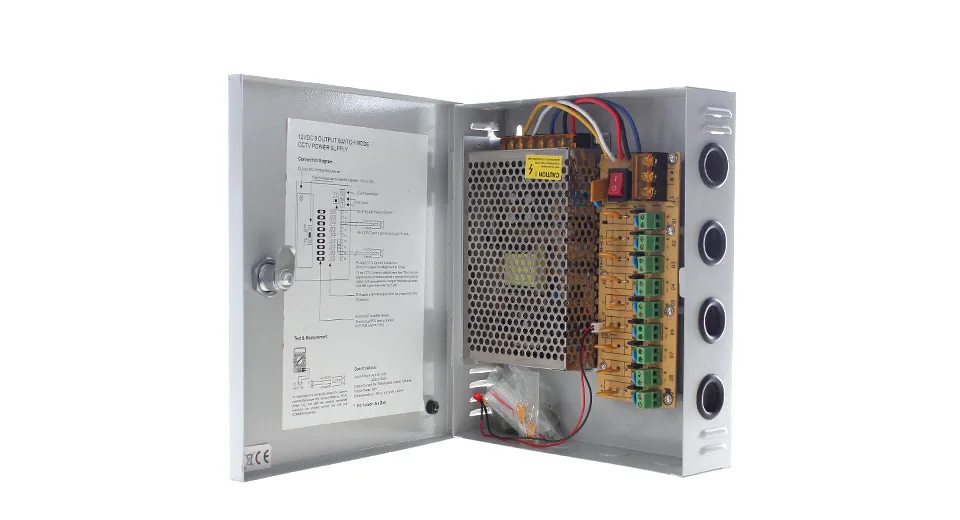 CCTV POWER SUPPLY BOX 12V 5A