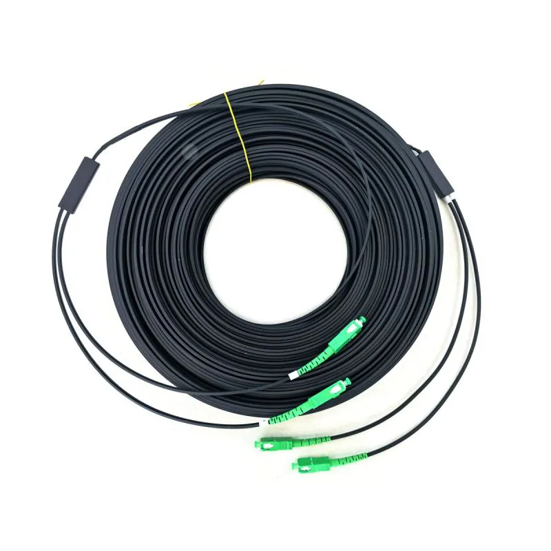 FIBER OPTIC  FTTH CABLE 2 CORE 150M 6MM ROUNDED