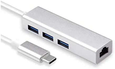 ADAPTER TYPE C TO 3 PORT HUB 10/100/1000