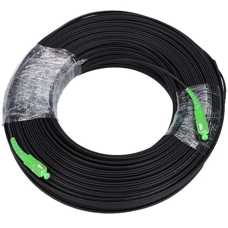FIBER OPTIC FTTH CABLE 1 CORE 100M SHIELDED SC/APC