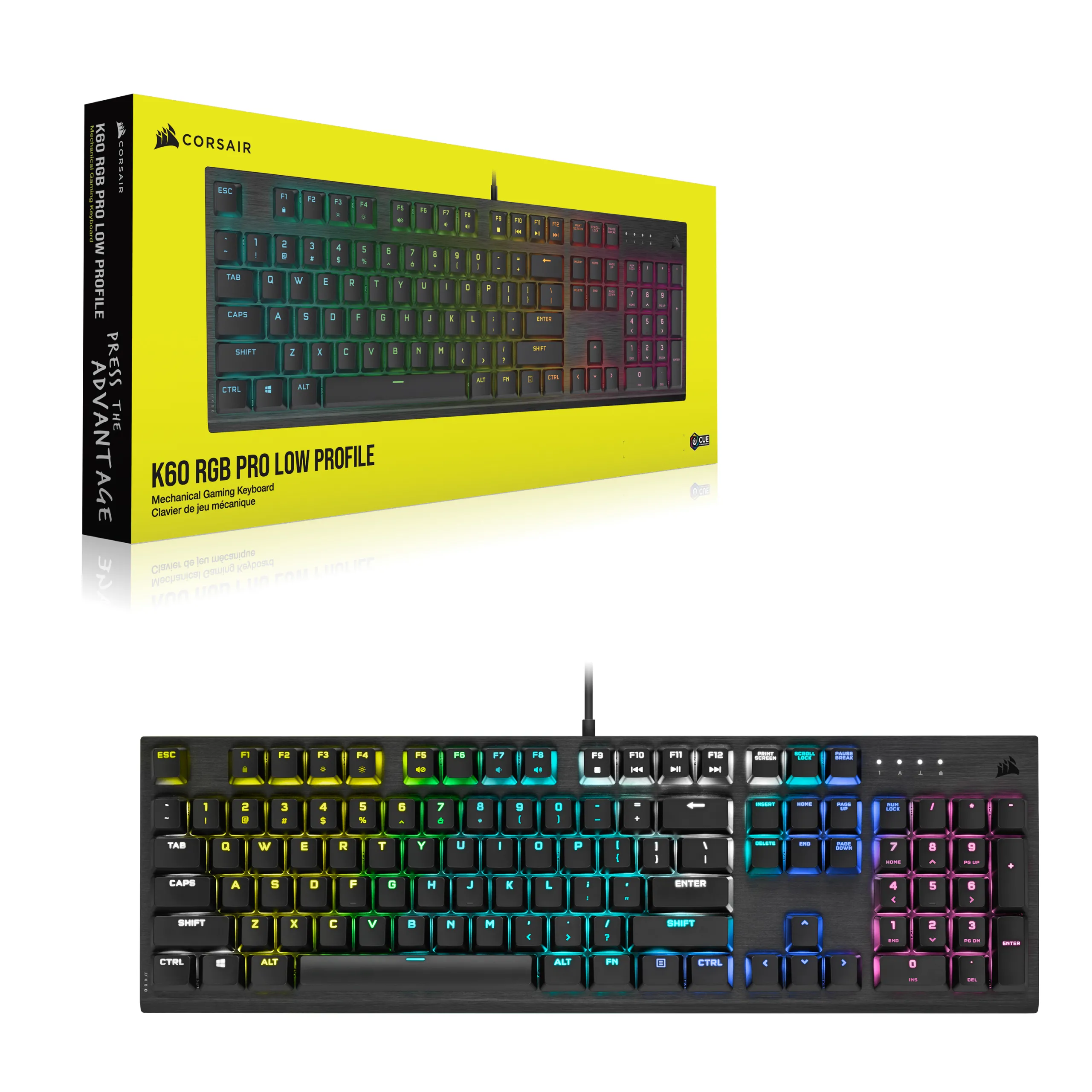 CORSAIR MECHANICAL GAMING KEYBOARD K60 RGB PRO