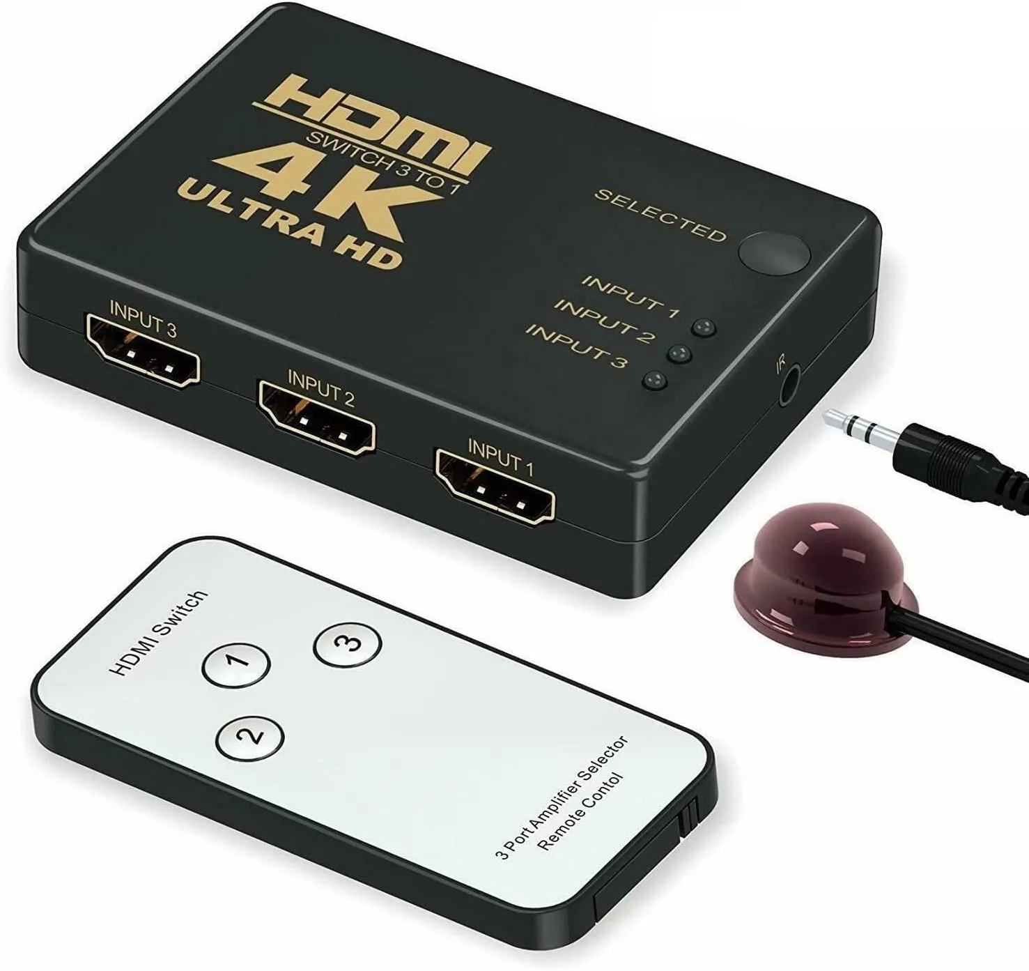 HDMI SWITCH 3 PORTS ULTRA HD 4K