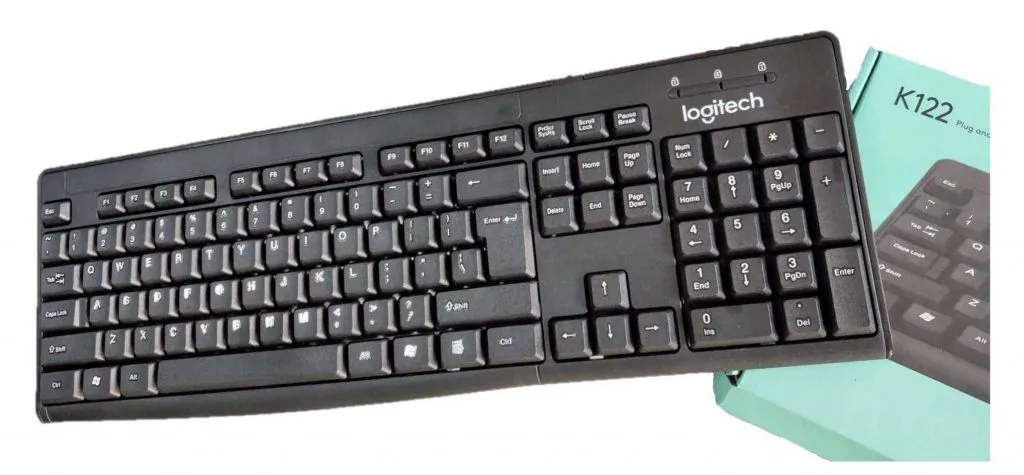 LOGITECH WIRED KEYBOARD AND MOUSE K122 MK120