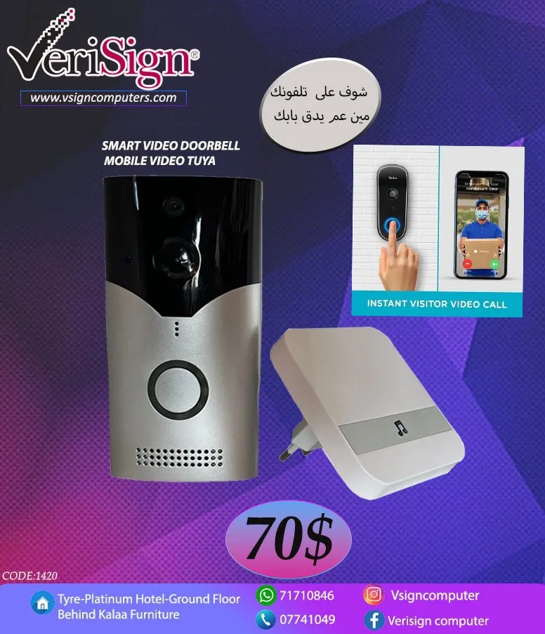 SMART VIDEO DOORBELL - MOBILE VIDEO TUYA