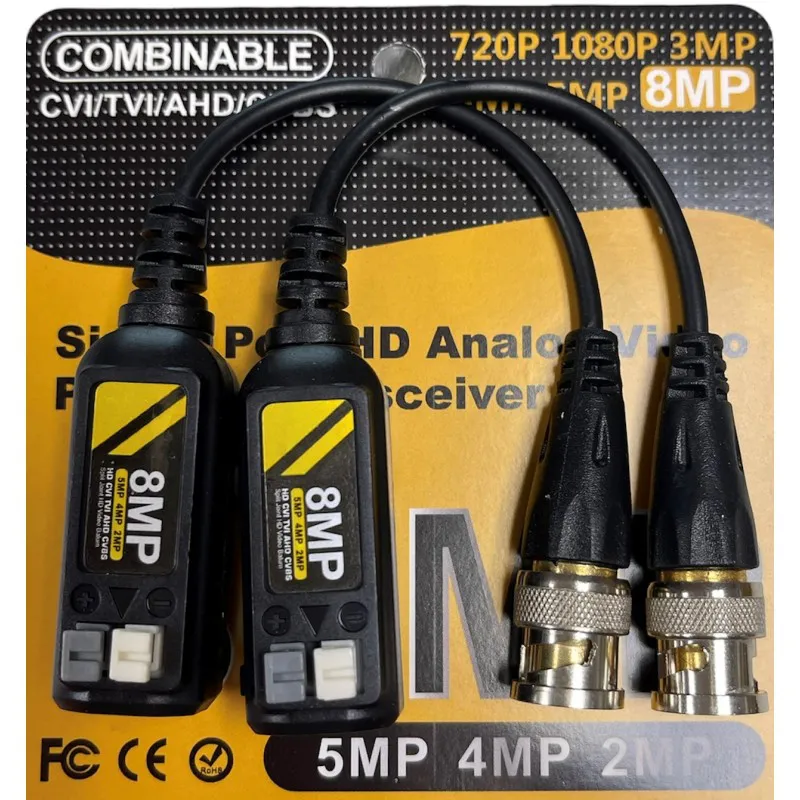 CABLE VIDEO BALUN 3MP 4MP 8MP