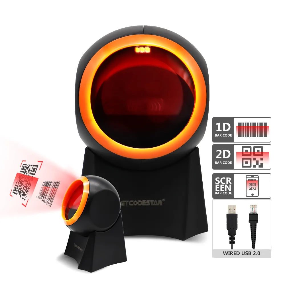 WIRED BARCODE READER 2D GTCODESTAR GT-8800F ORBIT