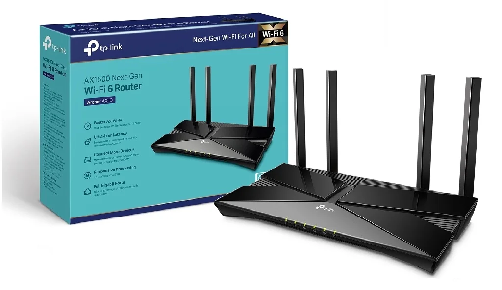 TP-LINK WIRELESS ROUTER 4 ANTEENA AX1500 ARCHER AX10