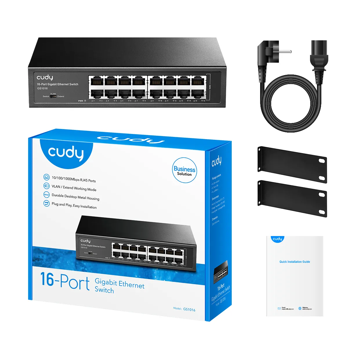 CUDY SWITCH 16 PORT GIGABIT GS1016
