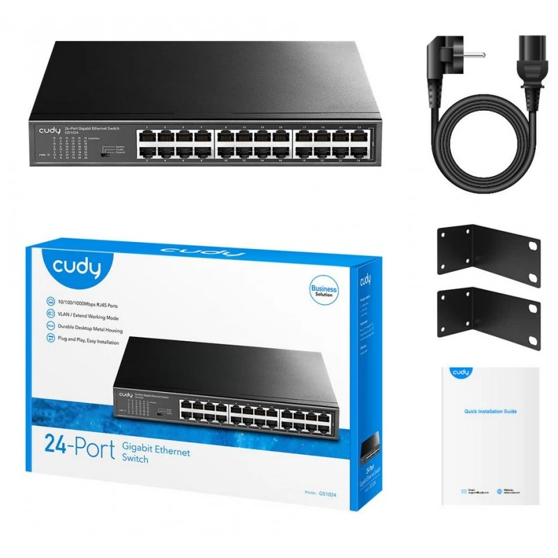 CUDY SWITCH 24 PORT GIGABIT GS1024