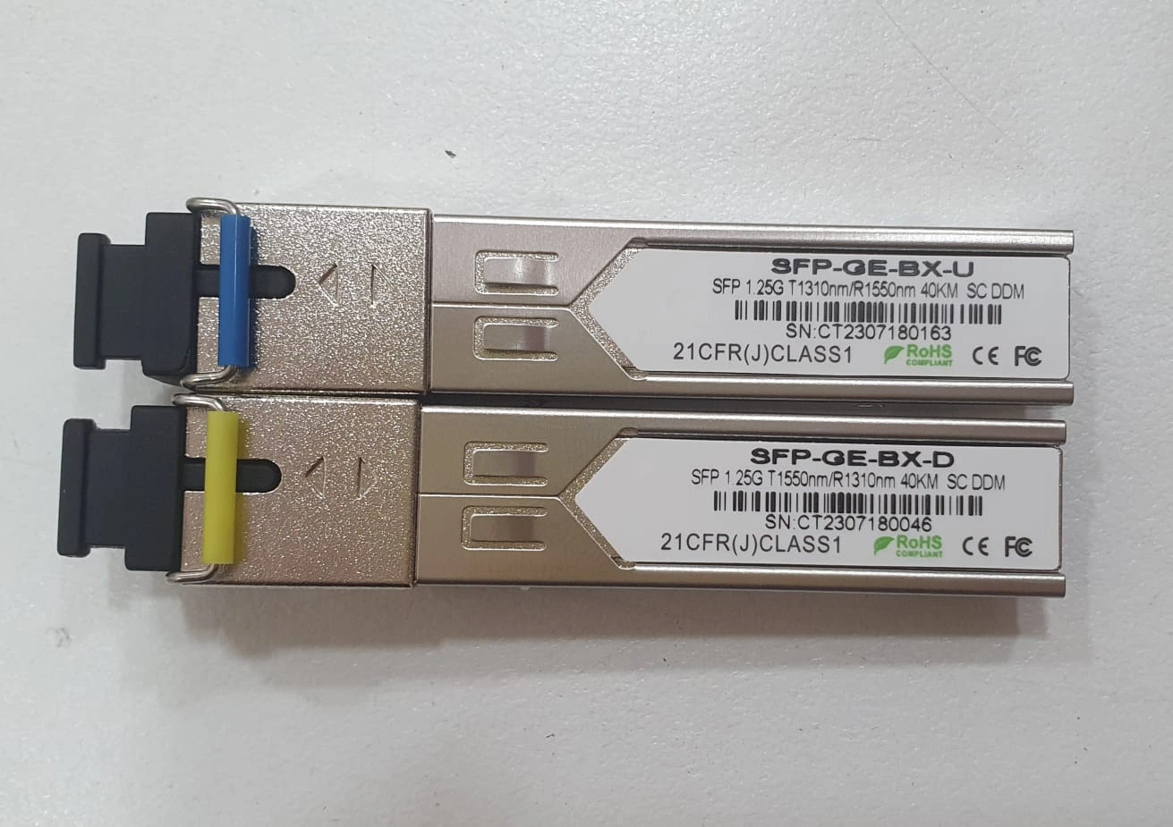FIBER OPTIC  SFP SC 1.25G 40KM DDM