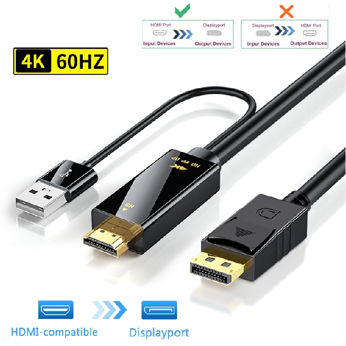 CABLE HDMI TO DISPLY 1.8M 4K