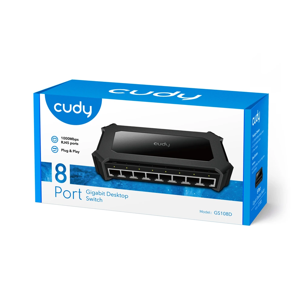 CUDY SWITCH 8 PORT GIGABIT GS108D