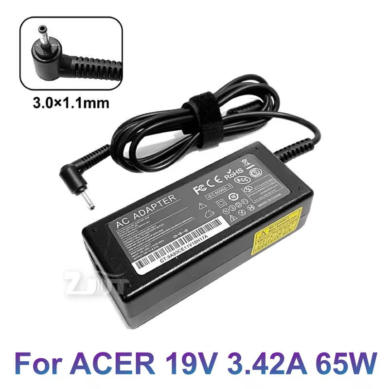 ACER ADAPTER 19V 3.42A 65W DC 3.0*1.1MM
