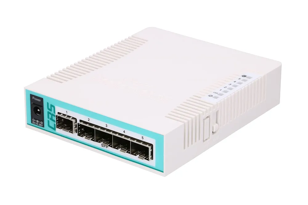 MIKROTIK CLOUD SWITCH CRS106-1C-5S 5X SFP CAGES, 1X COMBO PORT (SFP OR GIGABIT ETHERNET)