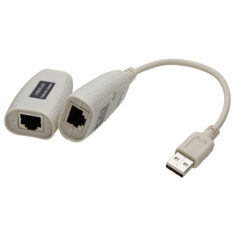 RJ45 USB EXTENSION ADAPTER 50M WHITE