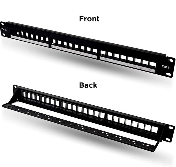 PATCH PANEL UTP CAT6 24 PORT EMPTY