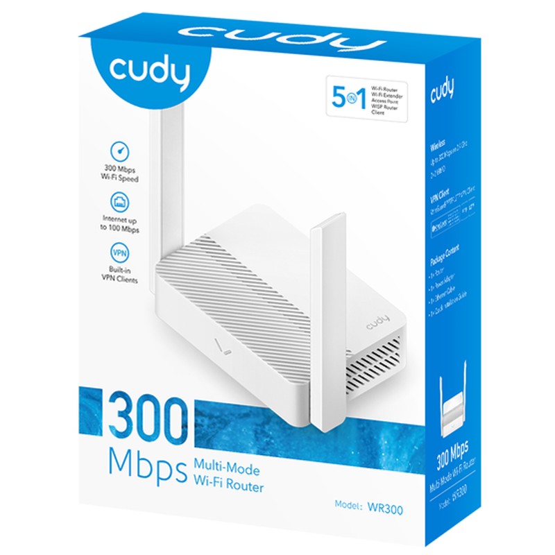 CUDY WIRELESS ROUTER 2 ANTENNA WR300