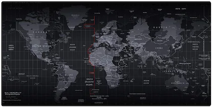 LARGE WORLD MAP MOUSEPAD