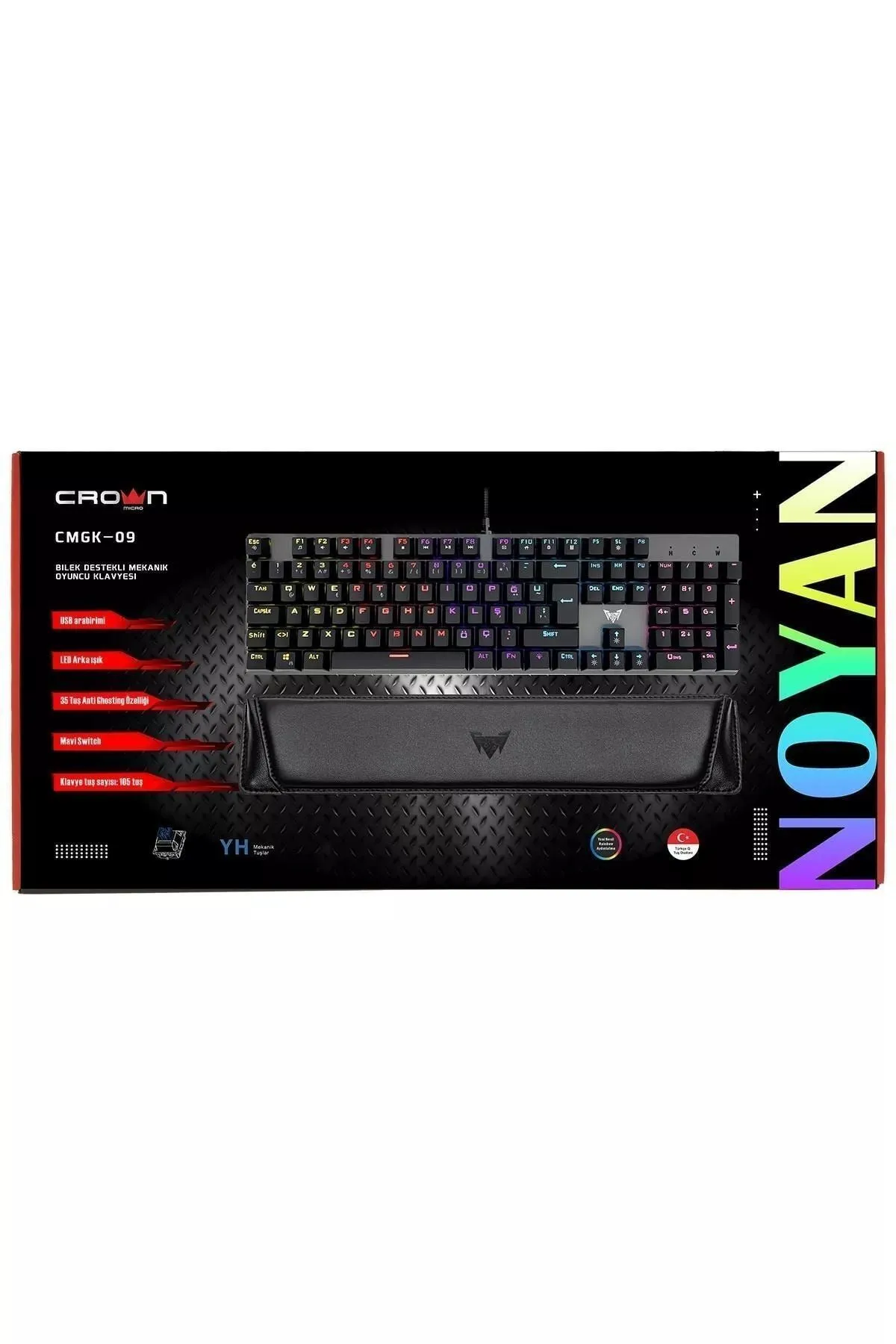 CROWN GAMING WIRED KEYBOARD CMGK-09