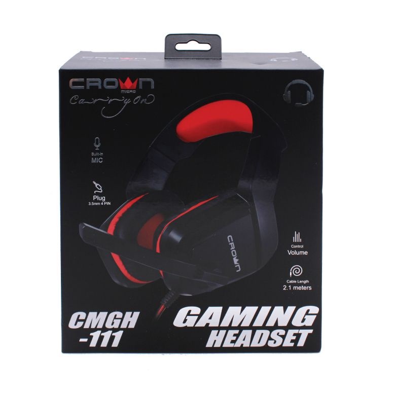 CROWN WIRED GAMING HEADPHONE WITH MIC