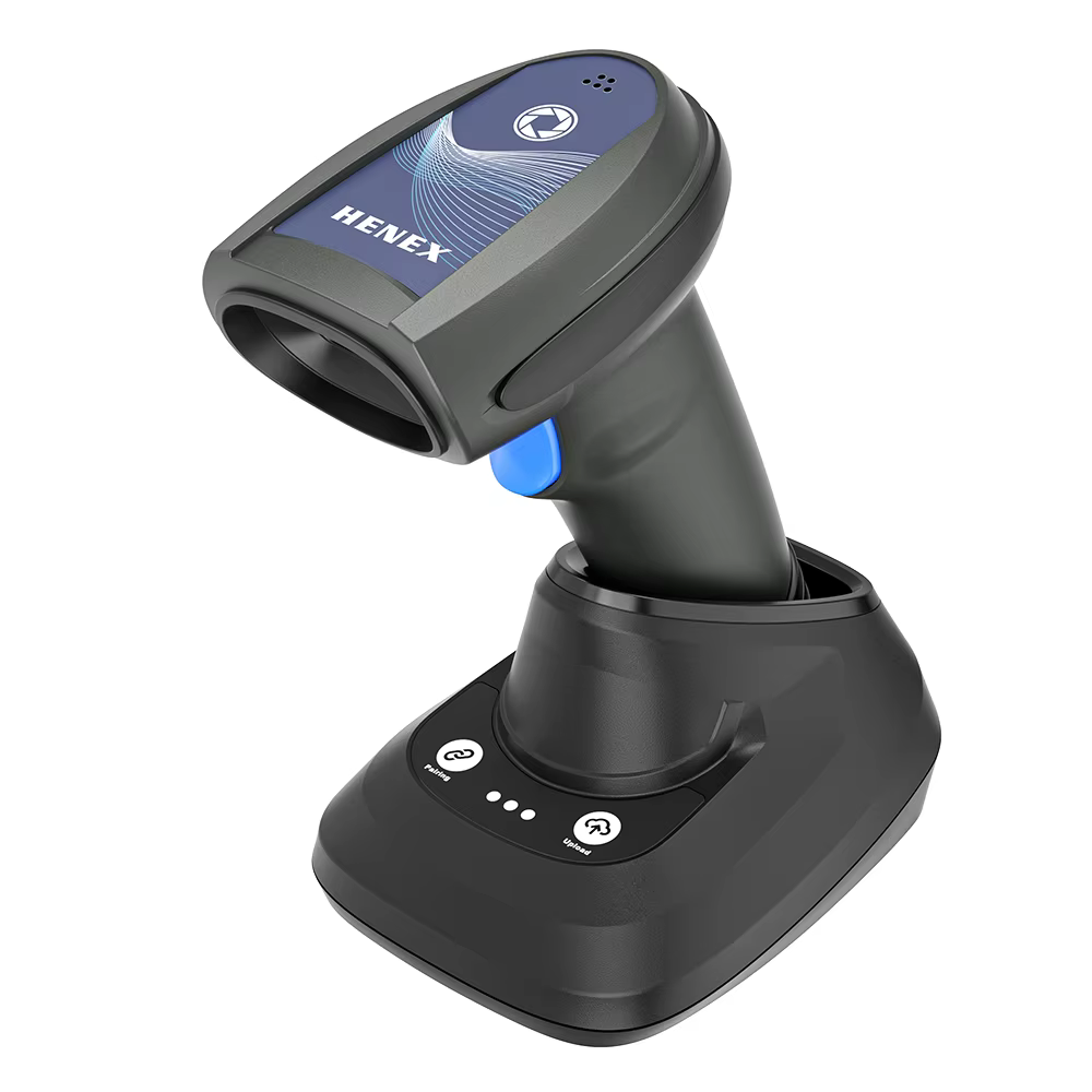 HENEX WIRELESS 2D BARCODE READER WITH STAND HC-5208RCS
