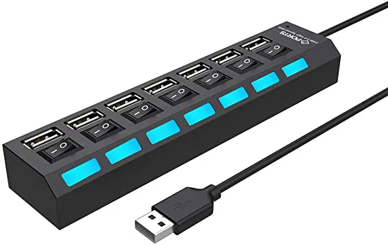 USB HUB 7 PORTS 2.0 HI-SPEED
