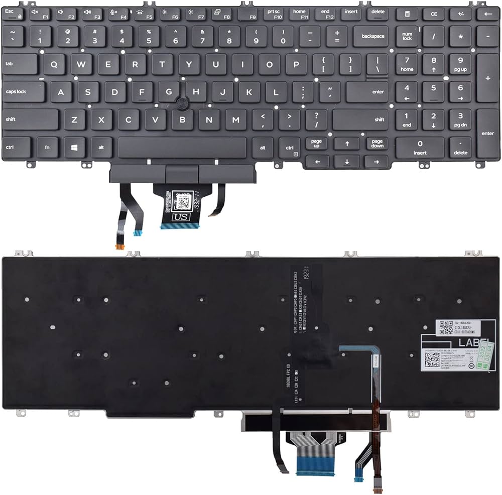 DELL REPLACEMENT KEYBOARD E550 5501 5510