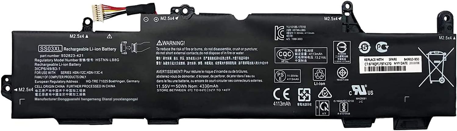 HP REPLACEMENT BATTERY SS03XL
