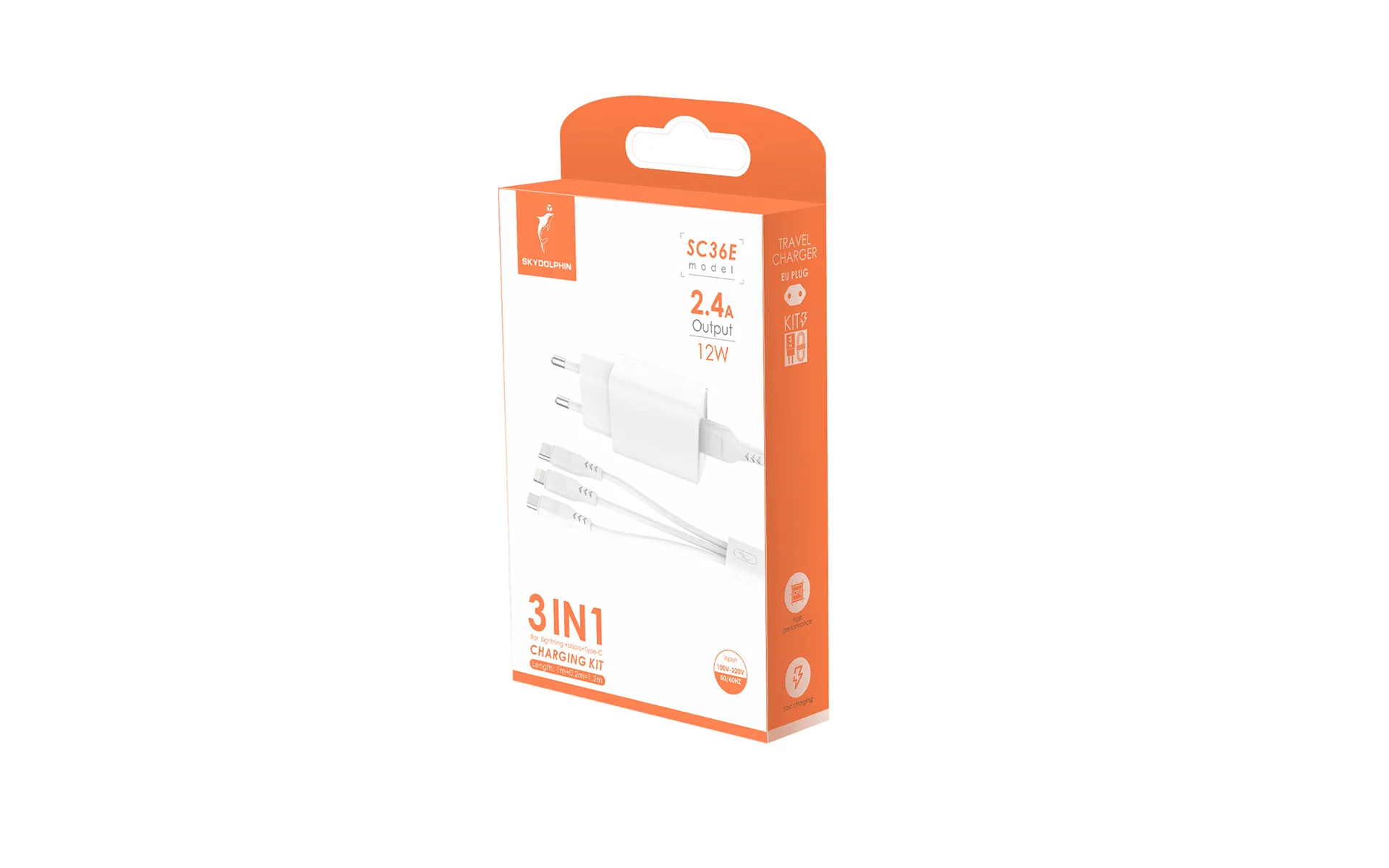 SKYDOLPHIN CHARGER 3 IN 1 SC36E
