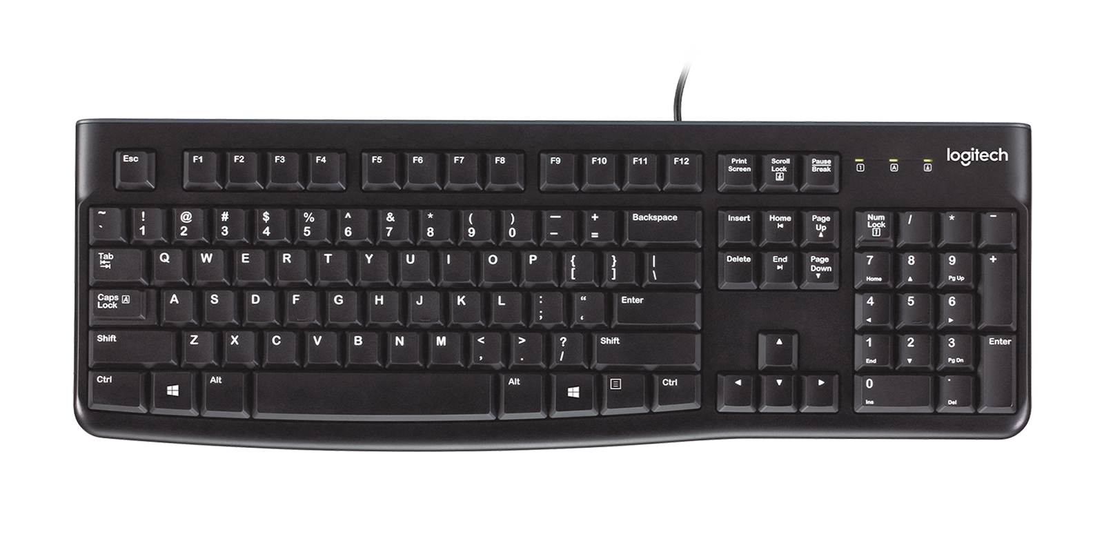 ORIGINAL LOGITEC WIRED KEYBOARD K120
