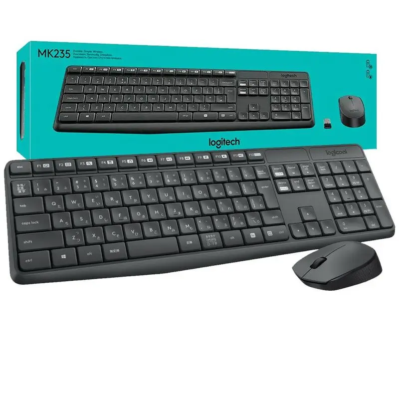 ORIGINAL LOGITECH WIRELESS KEYBOARD AND MOUSE MK235