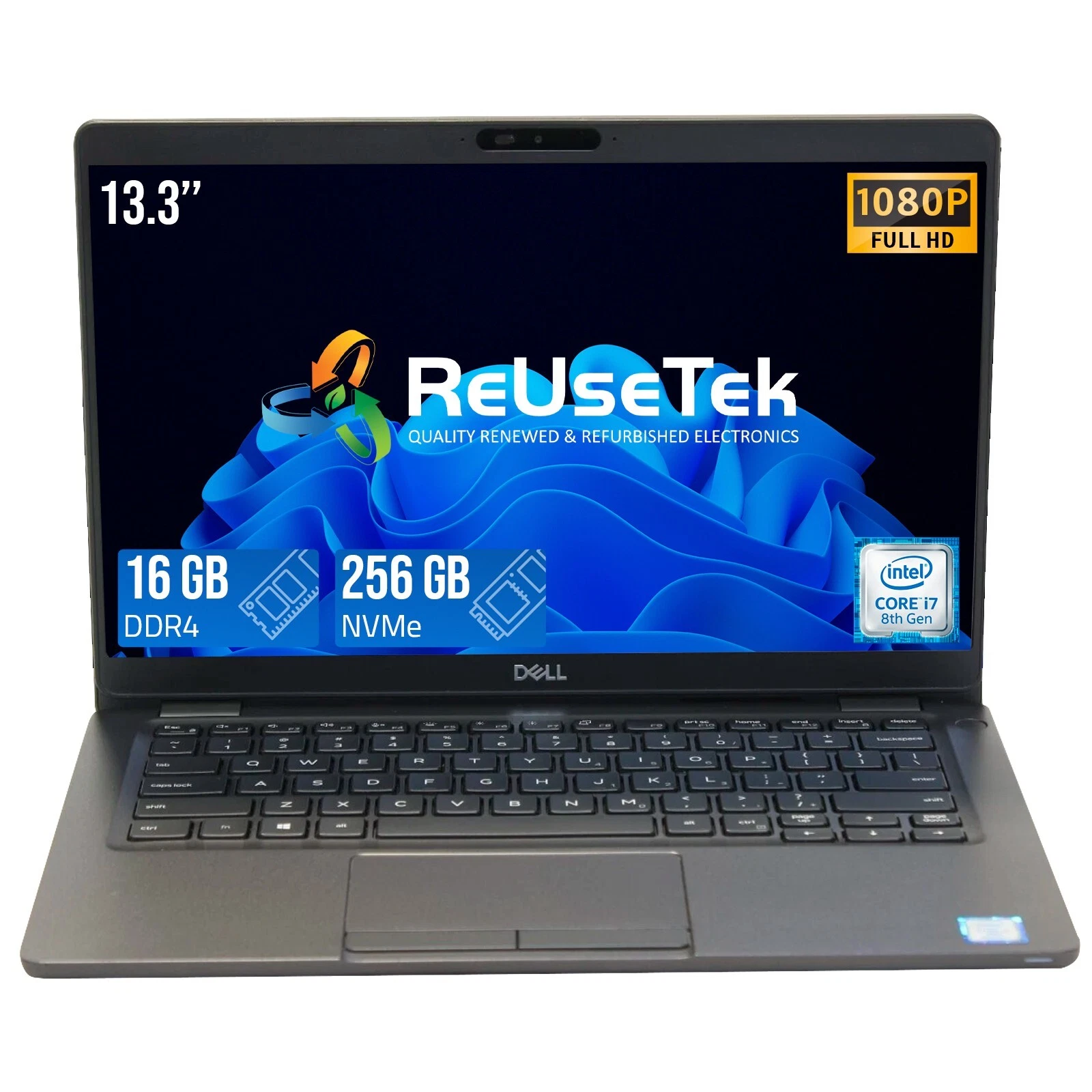 DELL LATITUDE 5300 - CORE I7-8TH GEN - 16GB RAM 256GB NVME - 13.3" - Used