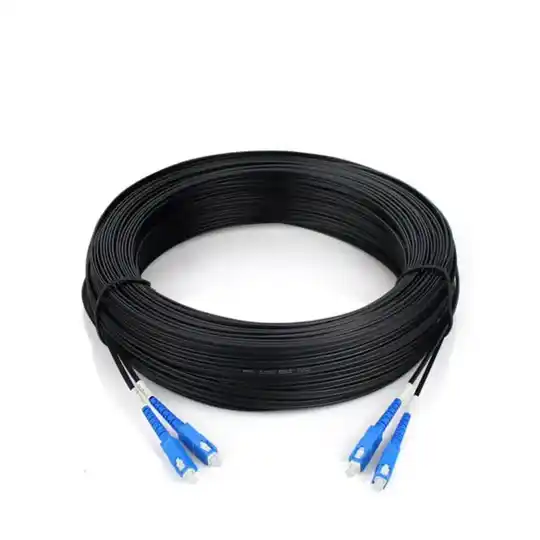 FIBER OPTIC FTTH CABLE 2 CORE 50M 6MM ROUNDED SC/UPC
