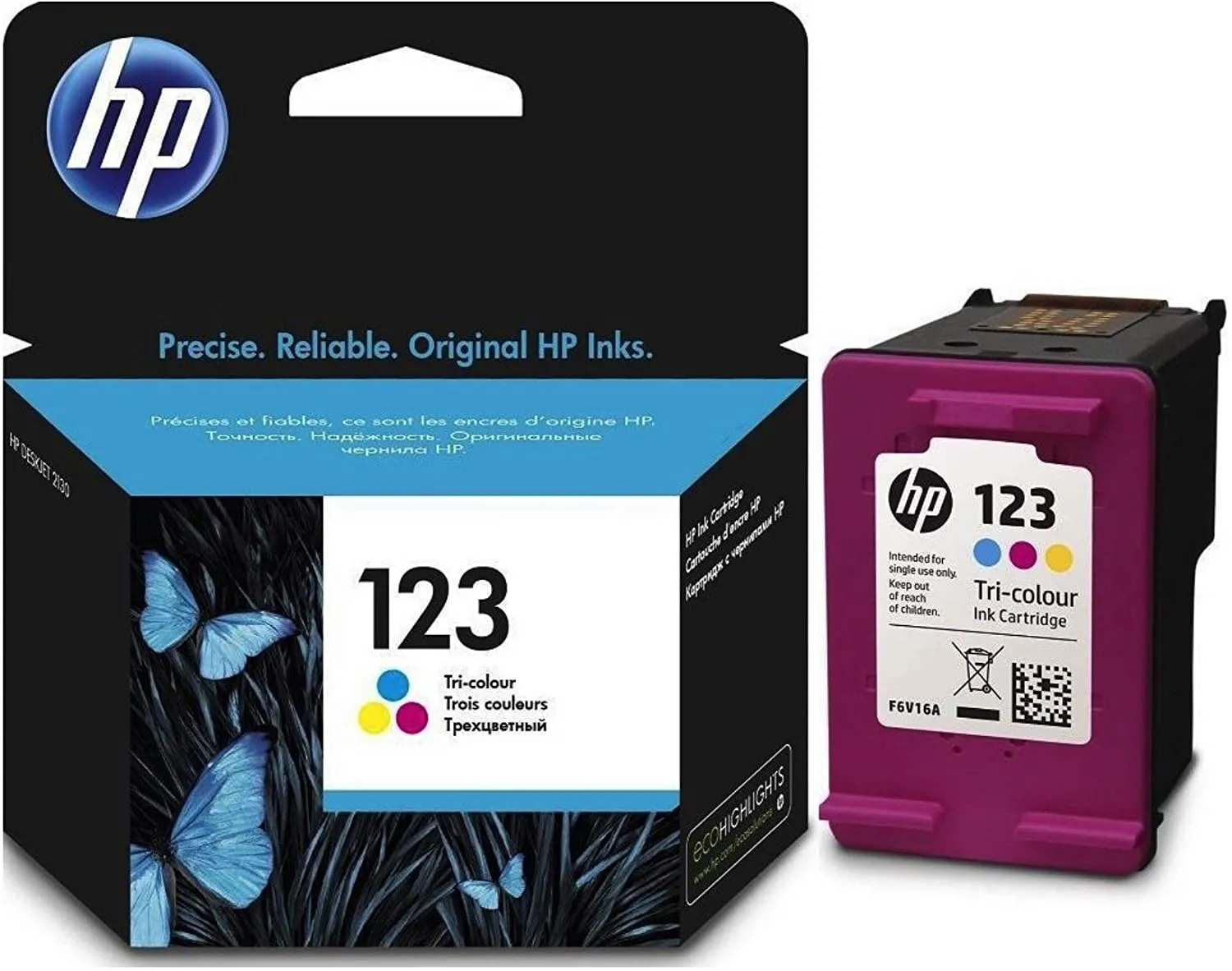 INK 123 TRI-COLOR HP ORIGINAL