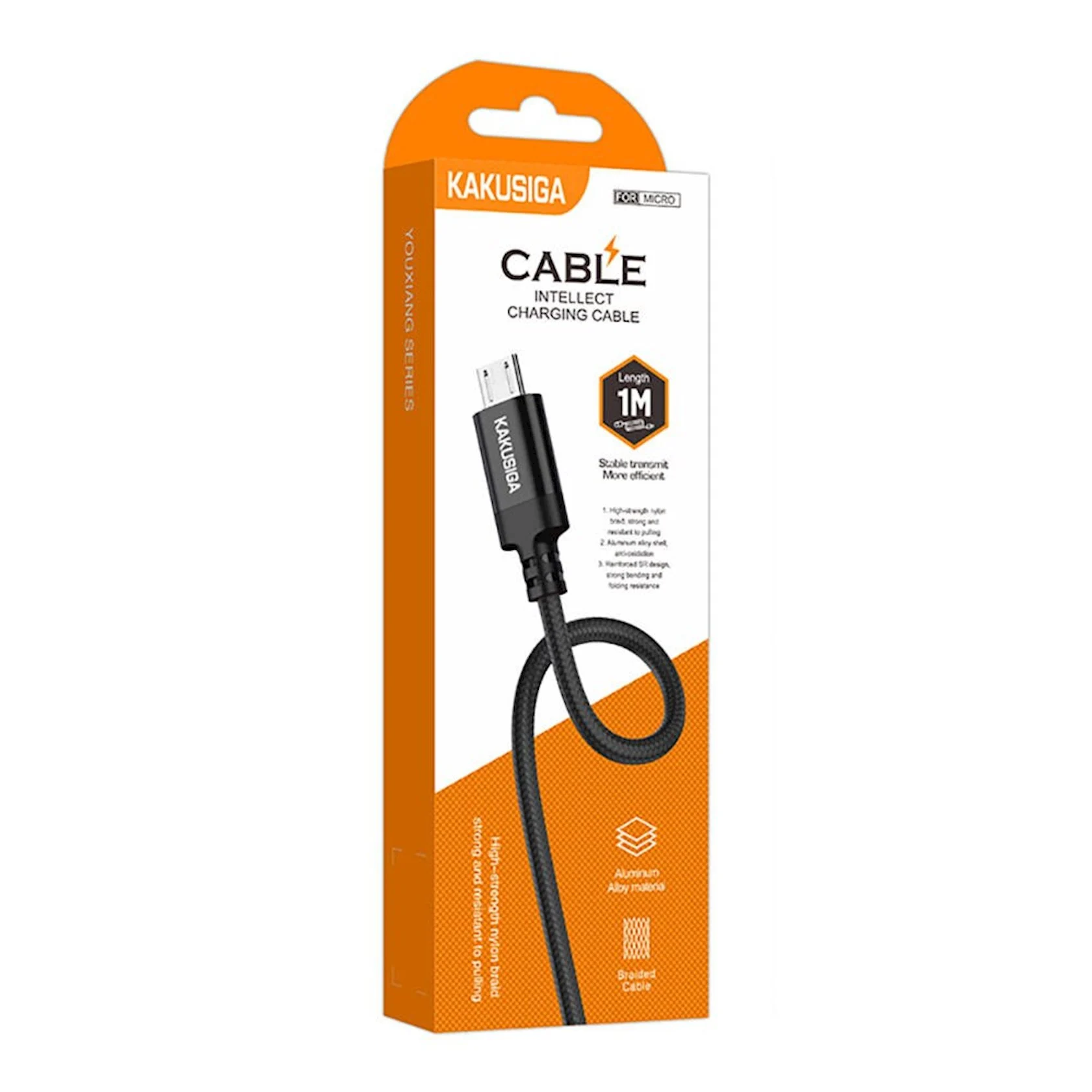KAKU MICRO CABLE 1M  BLACK KSC-652
