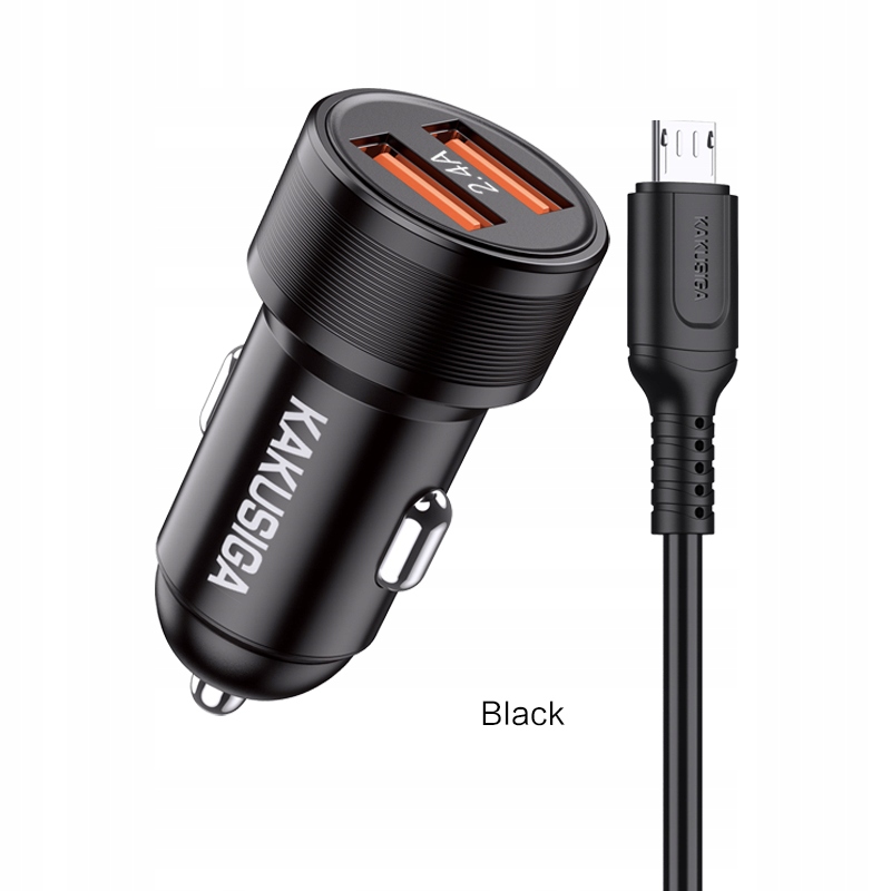 KAKU CAR CHARGER MICRO 2.4A KSC-860 BLACK