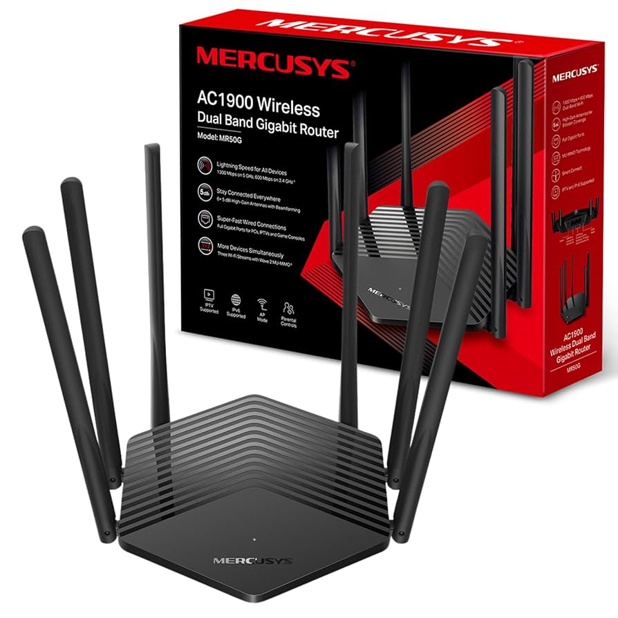 MERCUSYS AC1900 ROUTER 4 ANTENNA MR50G