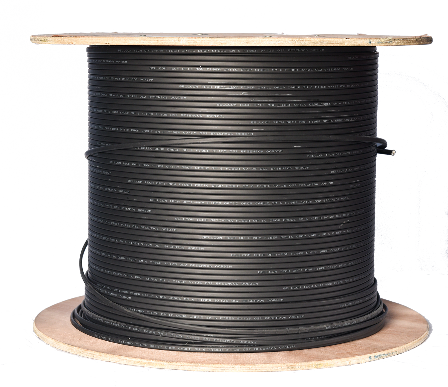 FIBER OPTIC FTTH CABLE 6 CORE 2000M 6mm