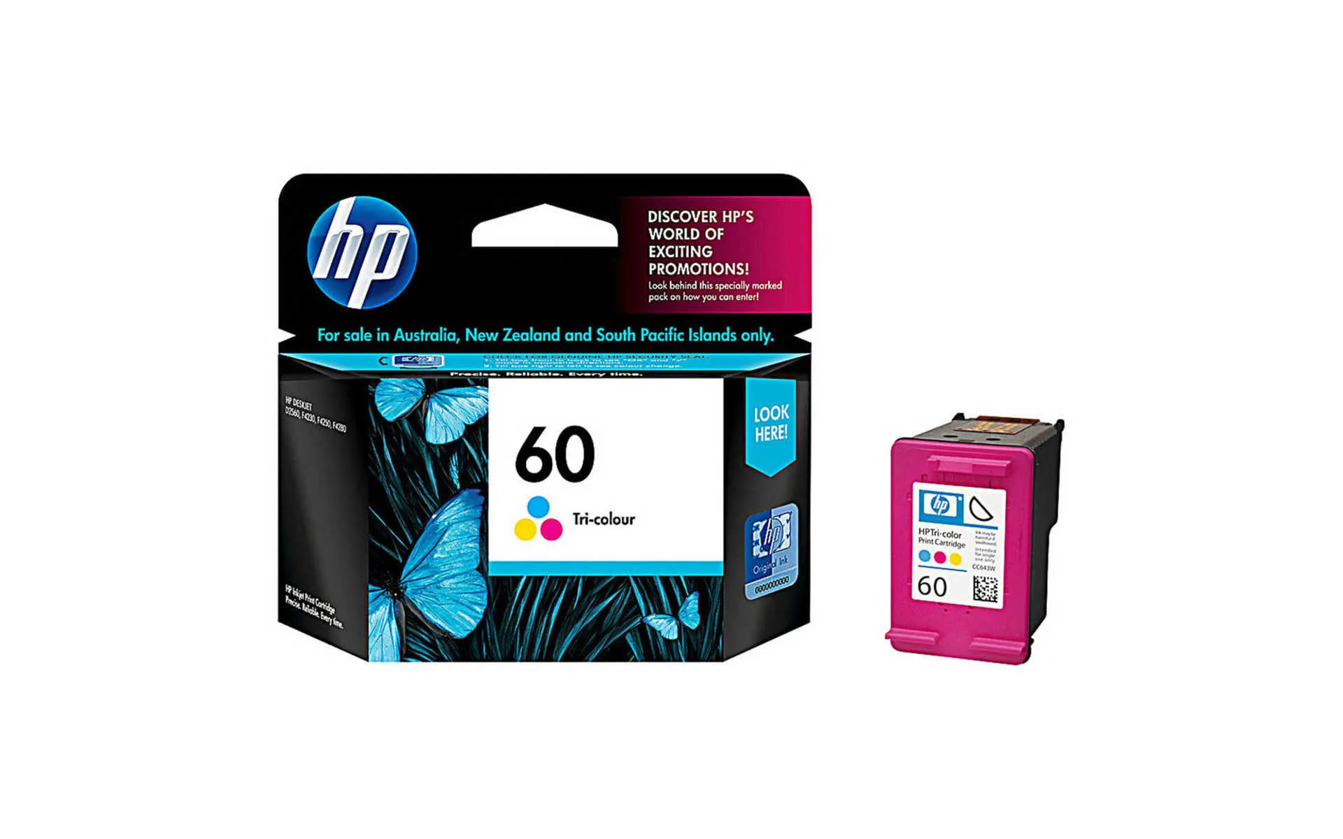 INK 60 TRI-COLOR HP ORIGINAL