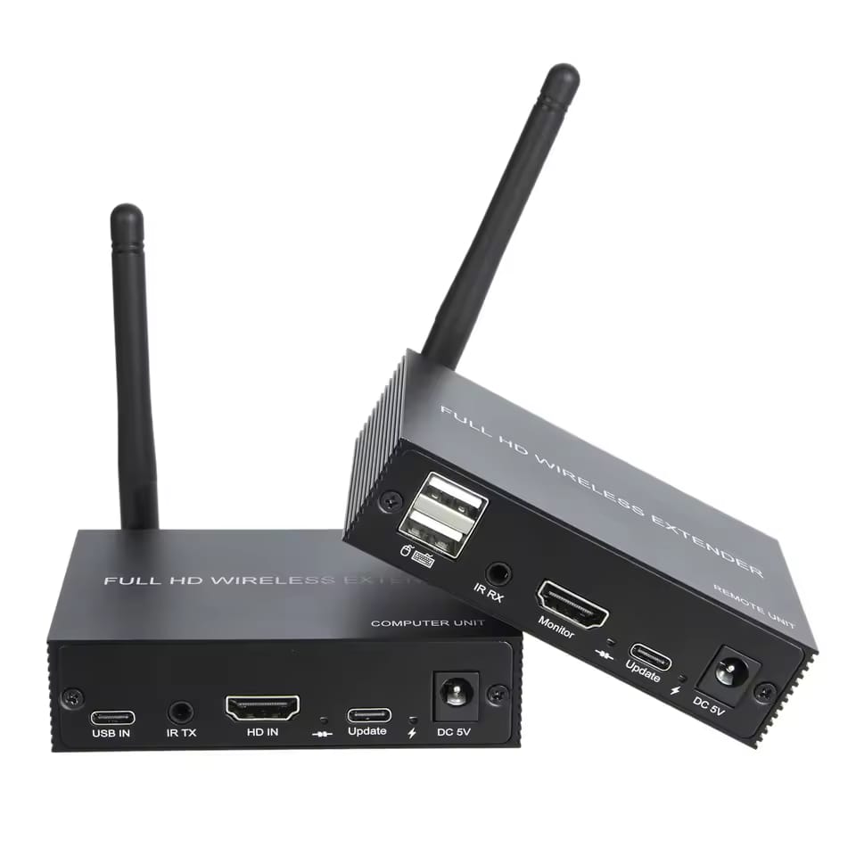 WIRELESS HDMI EXTENDER 200M KVME WITH USB