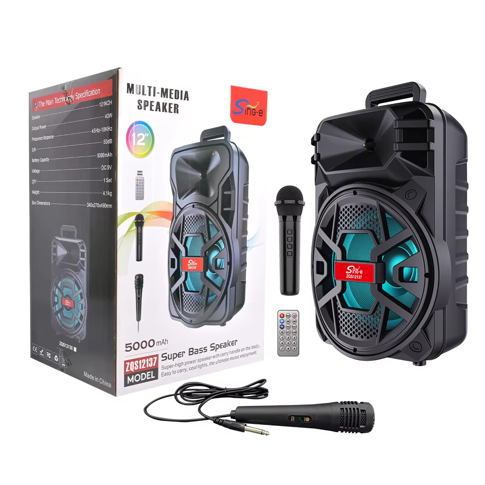 WIRELESS SPEAKER WITH MIC 12 INCH ZQS12137